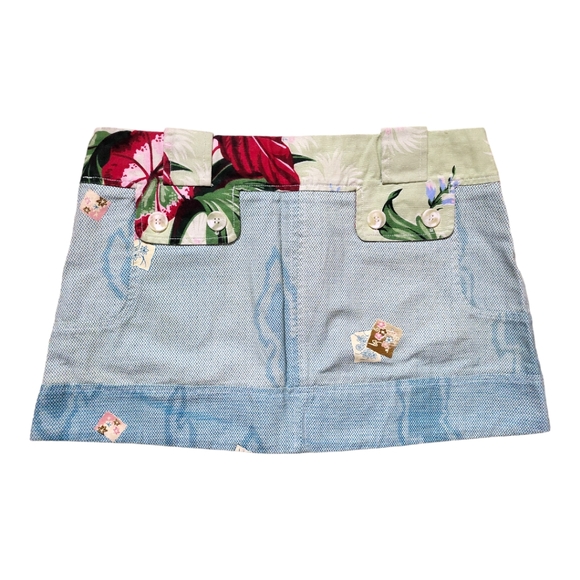 Custo Barcelona rare y2k tropical mini skirt - Picture 2 of 2
